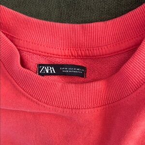 Zara Coral Sweater sz M